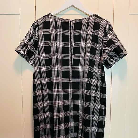 Gap Black & White Plaid Dress Size Large - Picture 2 of 5